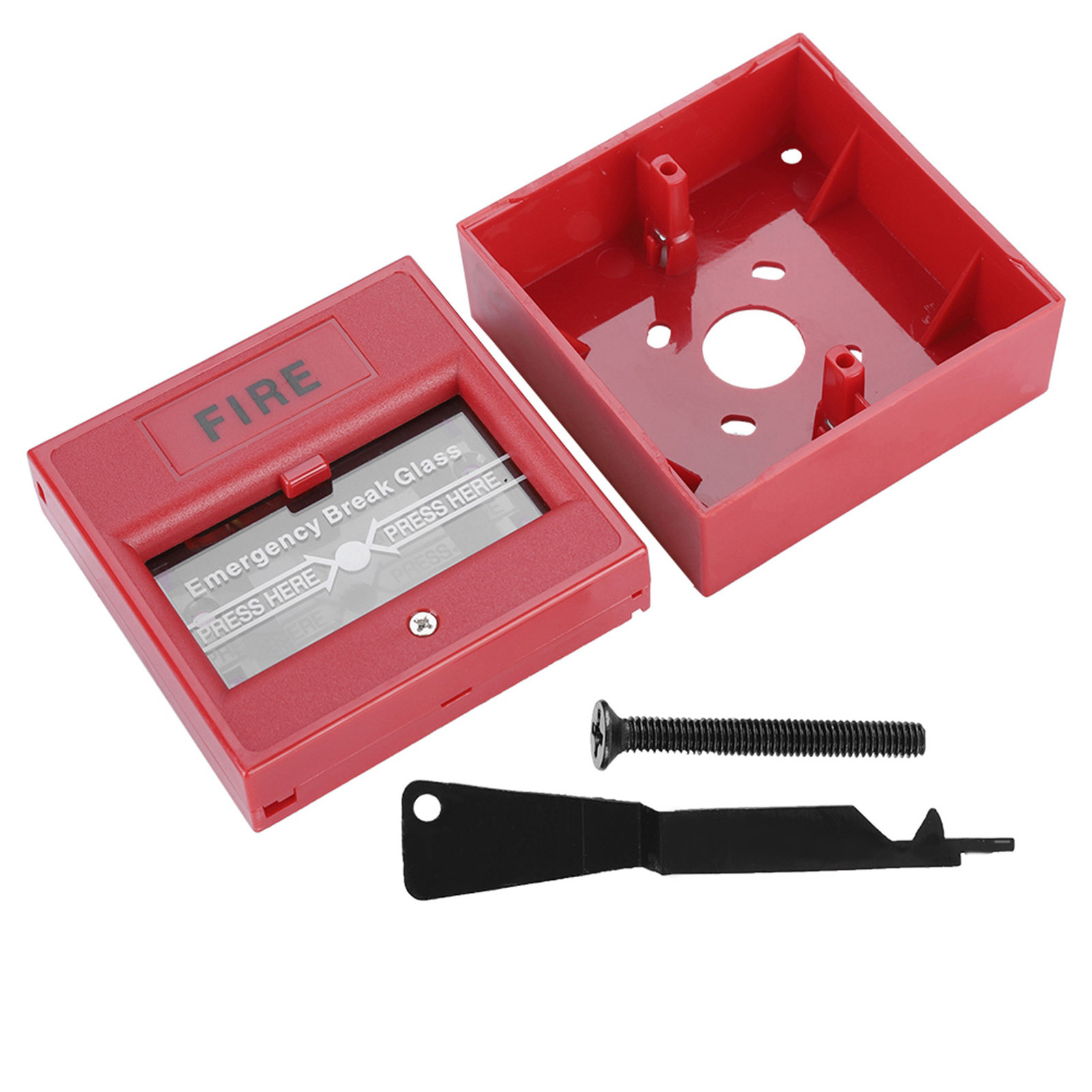 Cocosity Notausgang Feueralarmtaste Auslöser Sicherheitsglasbruchalarmschalter