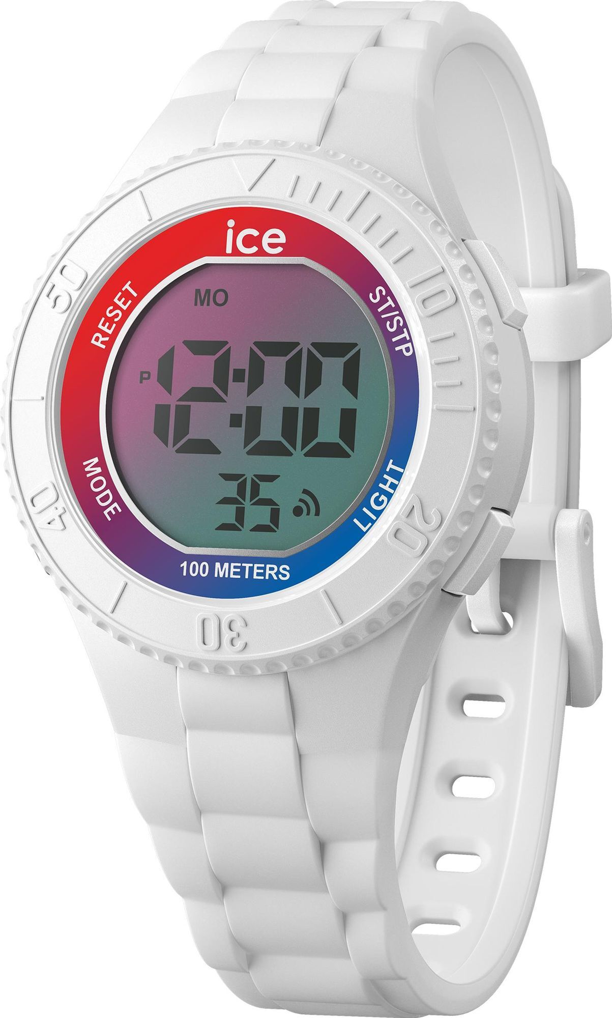 Hodinky Ice-Watch Ice Digit Sunset Rainbow White (S)