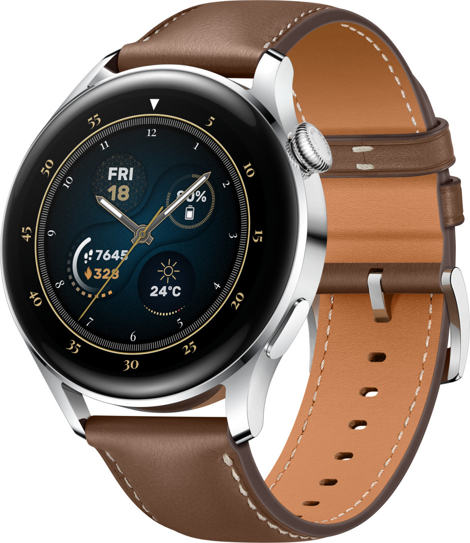 HUAWEI Watch 3 edelstahl/braun