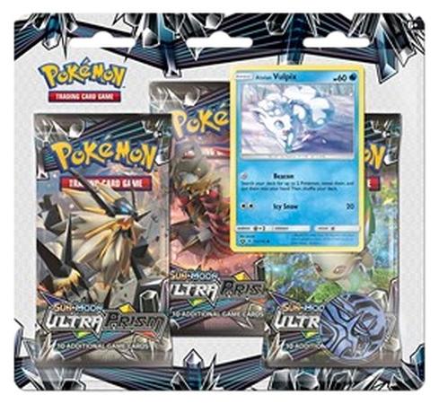 The Pokemon Company Pokemon Ultra Prism: Alolan Vulpix 3-Pack Blister