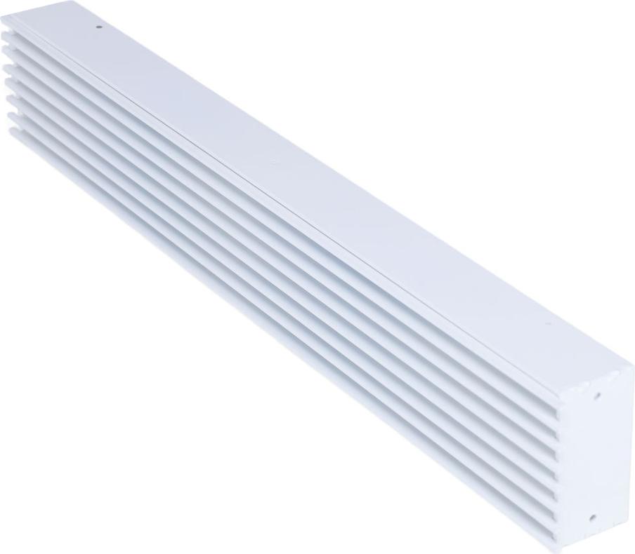 Subtiel Luftgitter Open Air 9-SubSteel, 650 x 100 mm, weiß