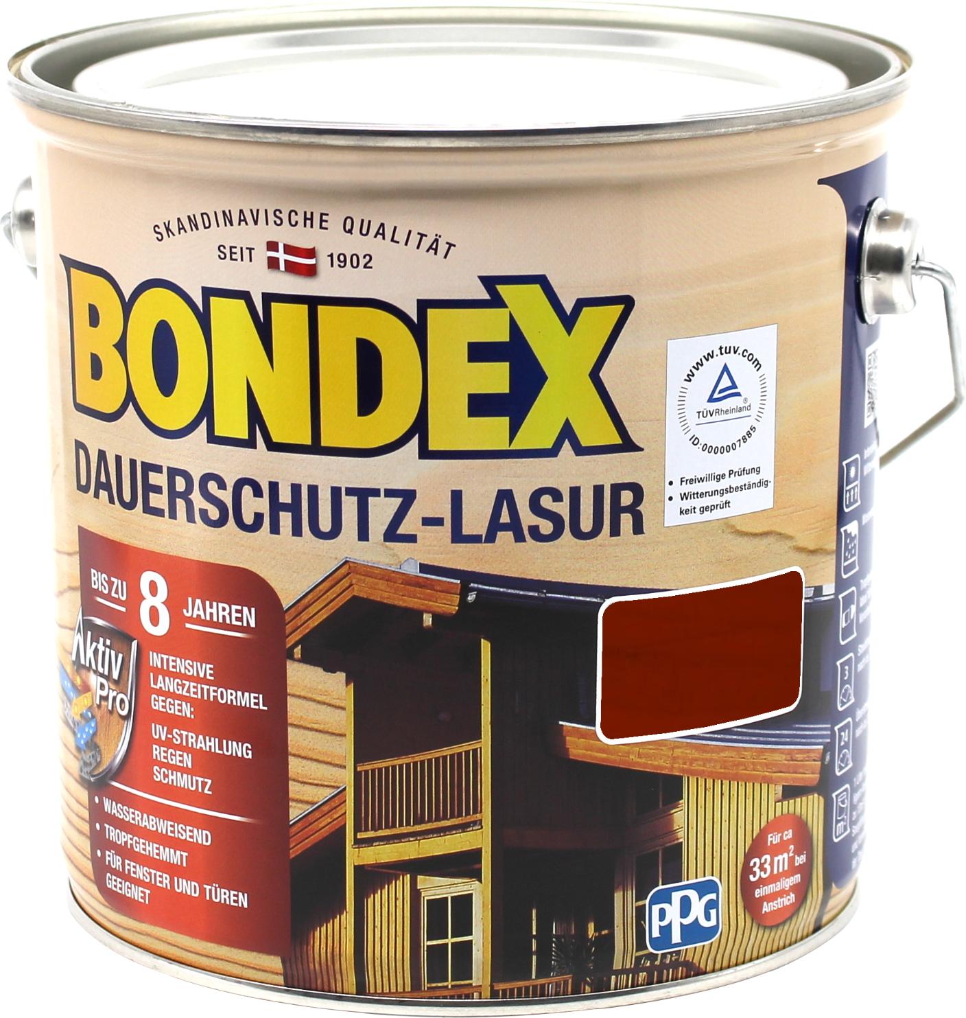 Dyrup Bondex Dauerschutzlasur Dickschichtlasur 668 mahagoni 2,5L Holzlasur 329911