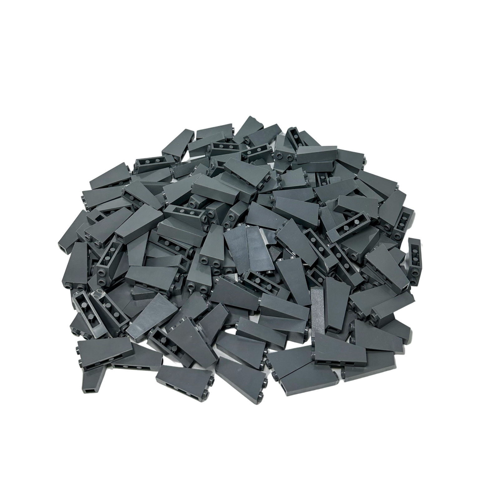 LEGO 2x1x3 strešné škridly obrátené tmavosivé pre dom, stavanie - 2449 NOVINKA! Množstvo 25x