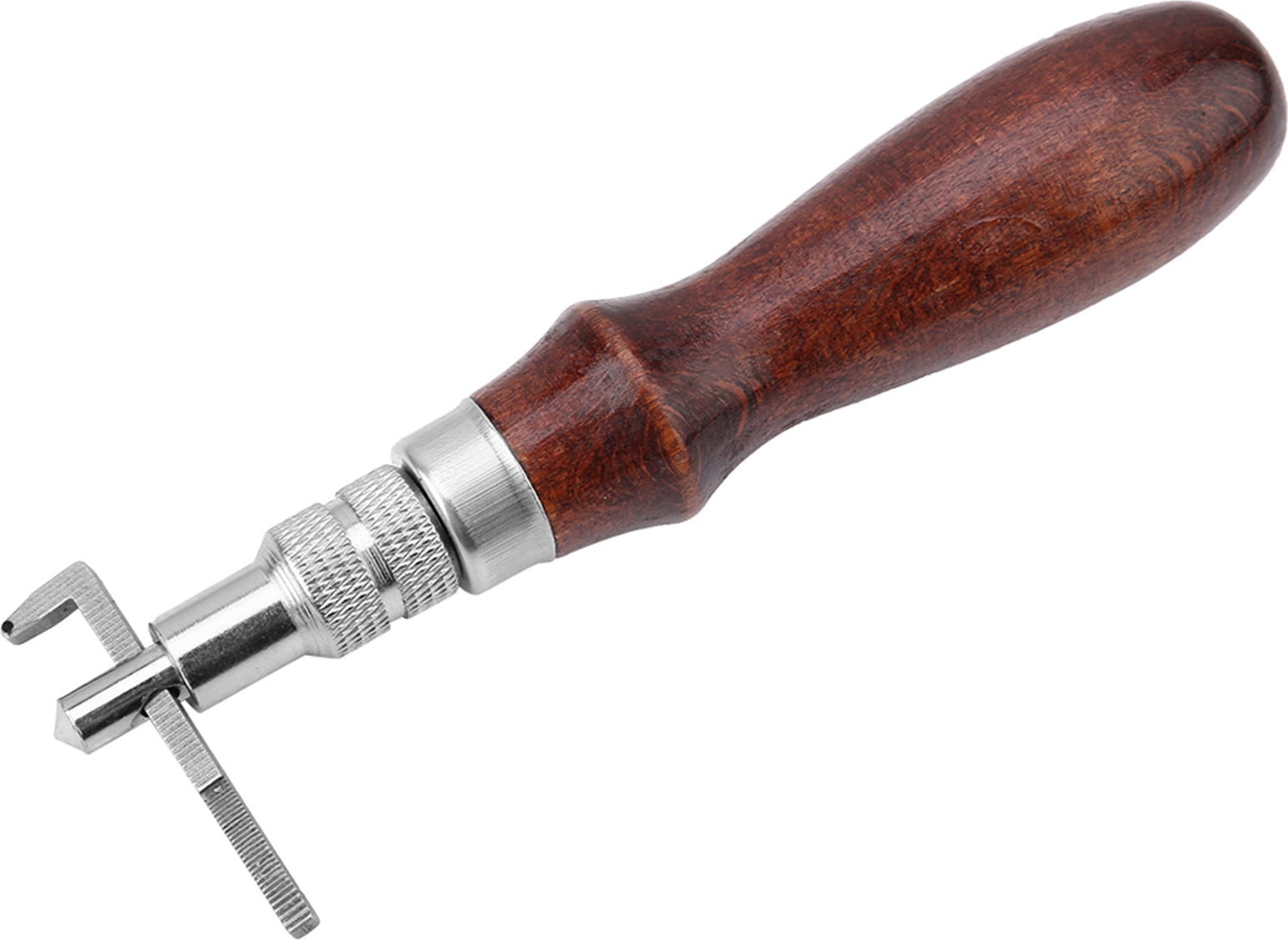 Gistuch Lederbearbeitungsset, 5,3-Zoll-Lederwerkzeuge mit Holzgriff, Lederbearbeitungswerkzeuge, Einstichwerkzeug, für DIY Lederhandwerk