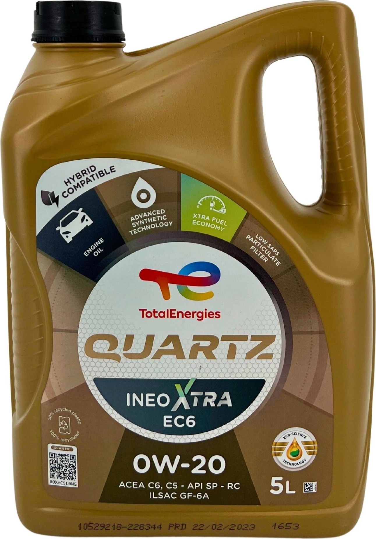 Total Quartz Ineo Xtra EC6 0W-20 5 Liter QUARTZ XTRA EC6 0W20 5