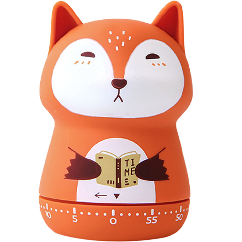 Mechanischer Küchentimer In Tierform (Wolf) – 60-Minuten-Countdown, Aufzieh-Funktion, Kinderfreundlich – Für Küche, Klassenzimmer & Home-Office