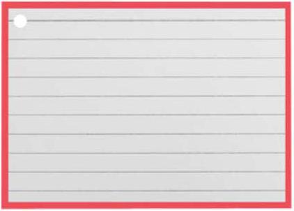 Quantore Verhaak - Flashcards a7 rot inkl. Clipring 1404612