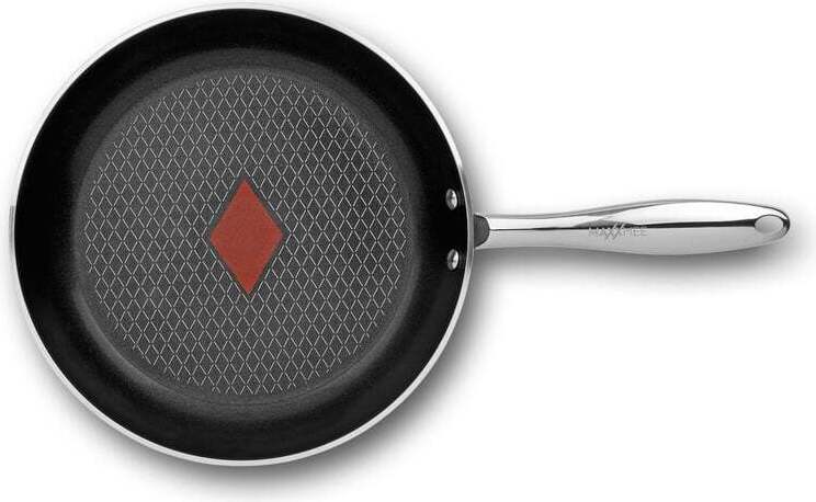 DS Produkte MAXXMEE Aluminium-Pfanne geschmiedet 24cm - mit Hitzekontrolle - silber 08960