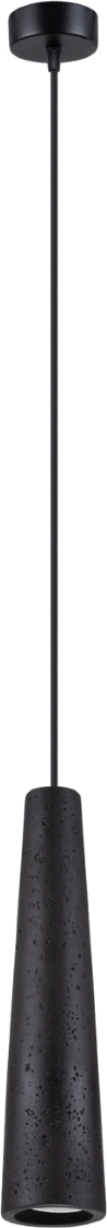 Pendelleuchte ELECTRA Schwarz Beton 1xGU10 10W Beton 125x8x8cm Sollux Lighting