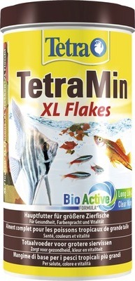 Tetra Min XL Flakes 1 l Fischfutter Hauptfutter für Zierfische Flockenfutter 135340