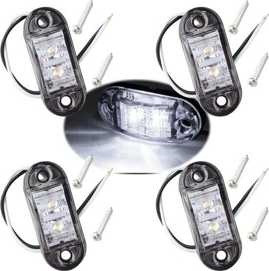 OEM Vrachtwagen- en caravanlampen ovaal, wit, IP65, 12 V/24 V, 4 stuks 2026