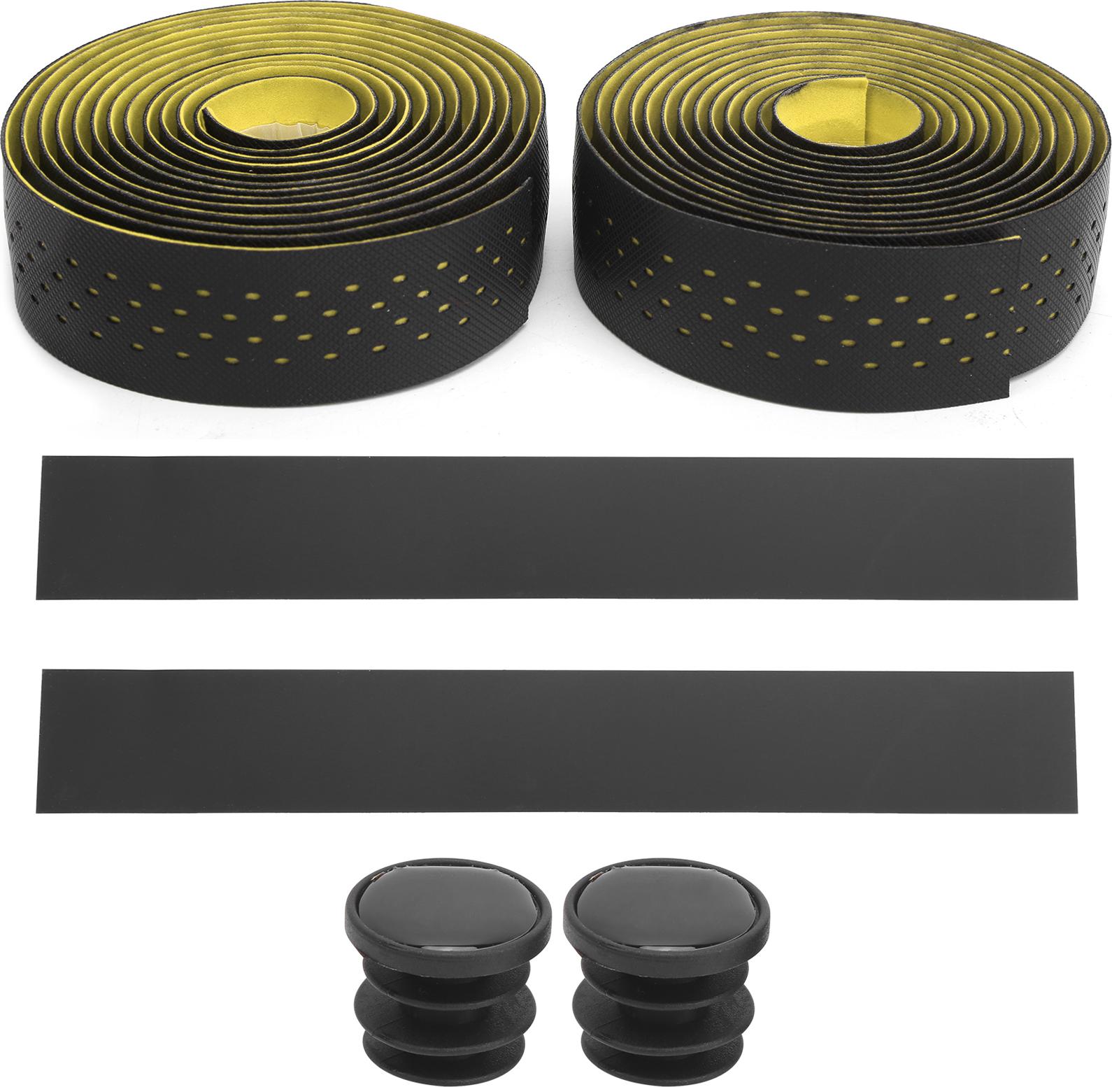 Gistuch 1 Paar Roadbike -Lenkerklebeband mit Nicht -Slip -Textur -Fahrradstangenzykluszubehör (schwarz gelb)