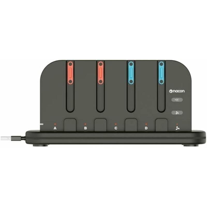 NACON SWITCHNEWDOCK+JC, Ladesatz, Nintendo Switch 2, Schwarz, Multi, Ladend, Nintendo