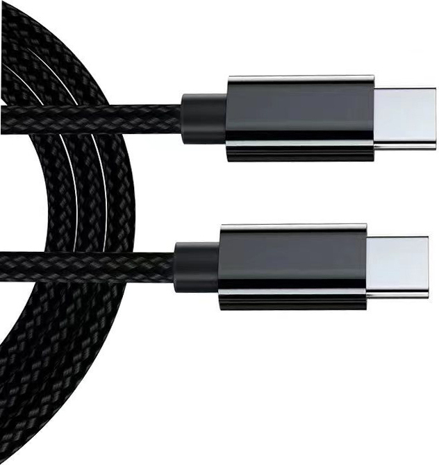 INF 2er-Pack USB-C-Kabel 1 Meter – Schnelle Lade- und Datenübertragung Schwarz 327047