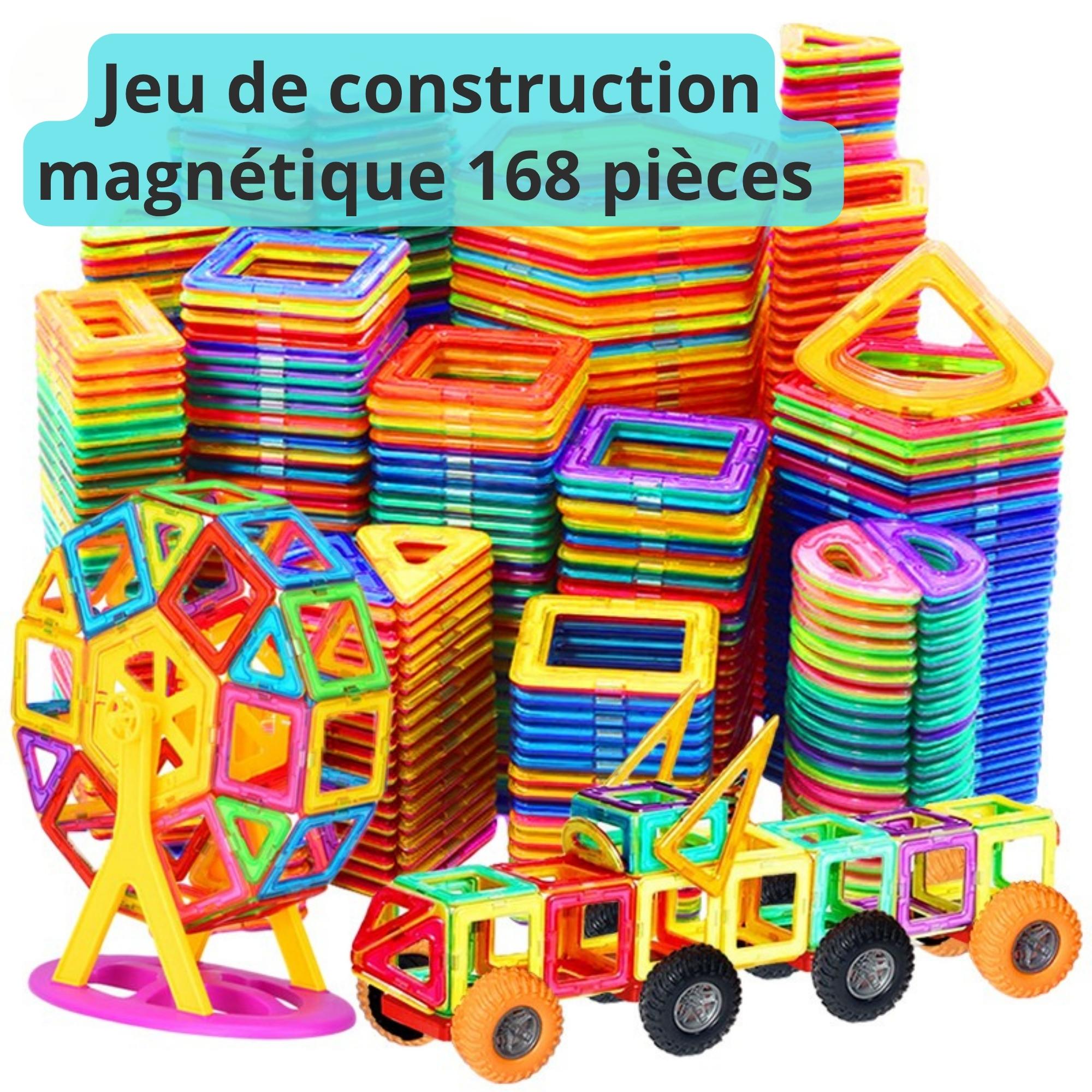Blocs De Construction Magnétiques 40 Pièces – Jouet éducatif En ABS Solide, Aimants Puissants, Bords Arrondis, Pour Créativité Et Motricité Dès 3 Ans