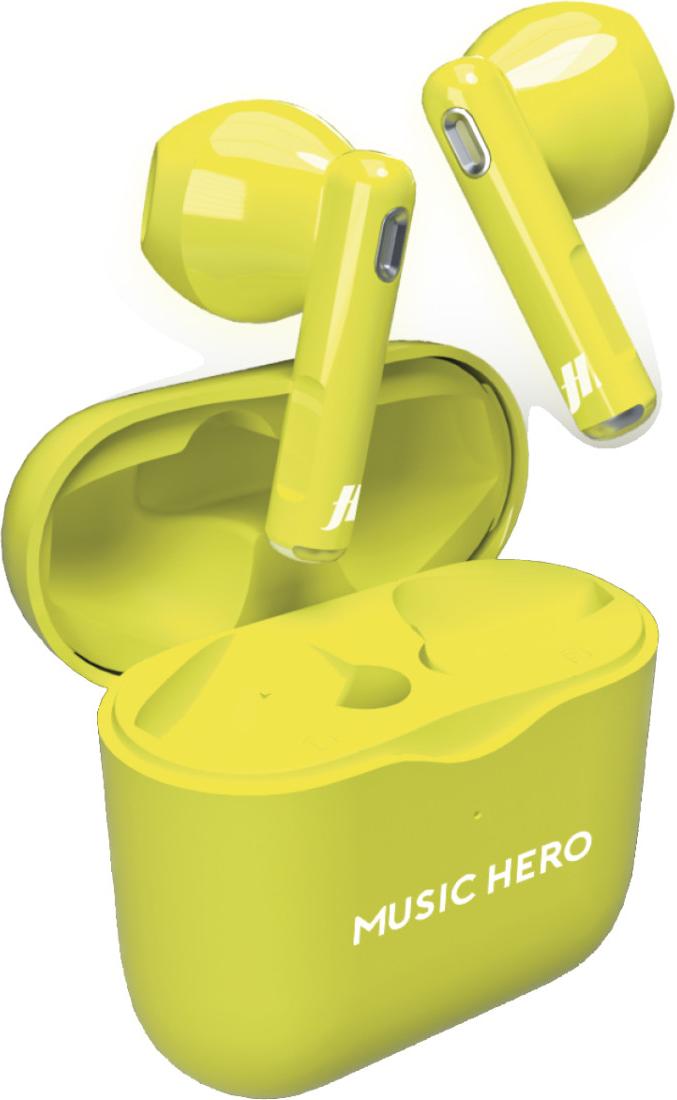 SBS MHTWSFLUOY, True Wireless Stereo (TWS), Hovor / hudba, Slúchadlá s mikrofónom, Žltá