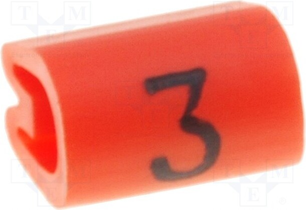 TNE 200x Kennzeichnungkierer für Kabel und Leitungen 2÷3,2mm PVC 05811303 Kabelmarker _1GH_TE-05811303