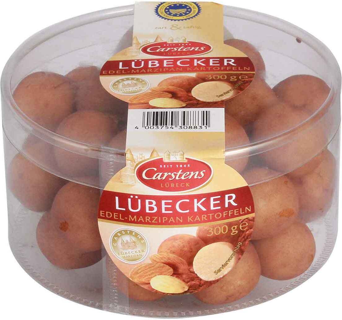 Carsten Lübecker Marzipan Lübecker Edel Marzipan Kartoffeln mit Kakaonote und Mandel 300g 35921