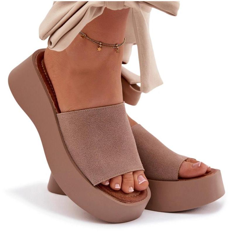 Butosklep Damentagesschuhe Dunkelbeige Liorisse 37