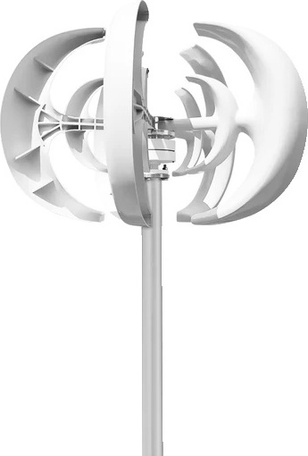 OEM Vertikale Windkraftanlage, 5 Blätter, effiziente Energieerzeugung, 48V, er MPPT-Controller, weiß 2 3187