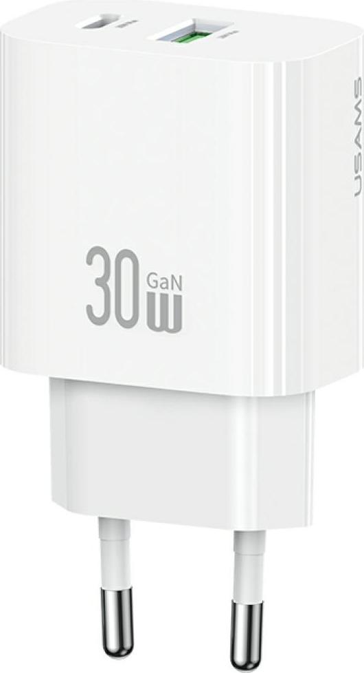 Nabíjačka Usams Cc316 T65 30W 1Xusb-C 1Xusb-A rýchle nabíjanie biela