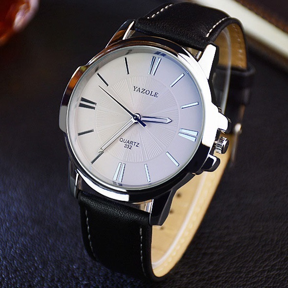 Yazole Uhr DI-4045 - Elegante Herrenuhr in Schwarz/Weiß KP4045