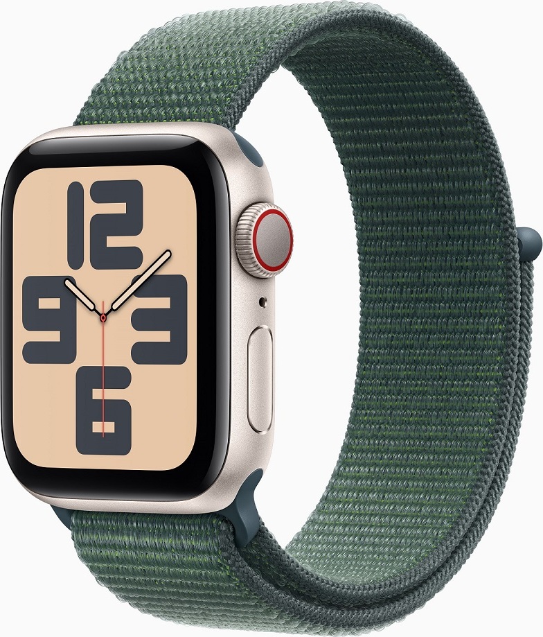 Apple Watch SE Cell/44mm/Starlight/Šport Band/Lake Green
