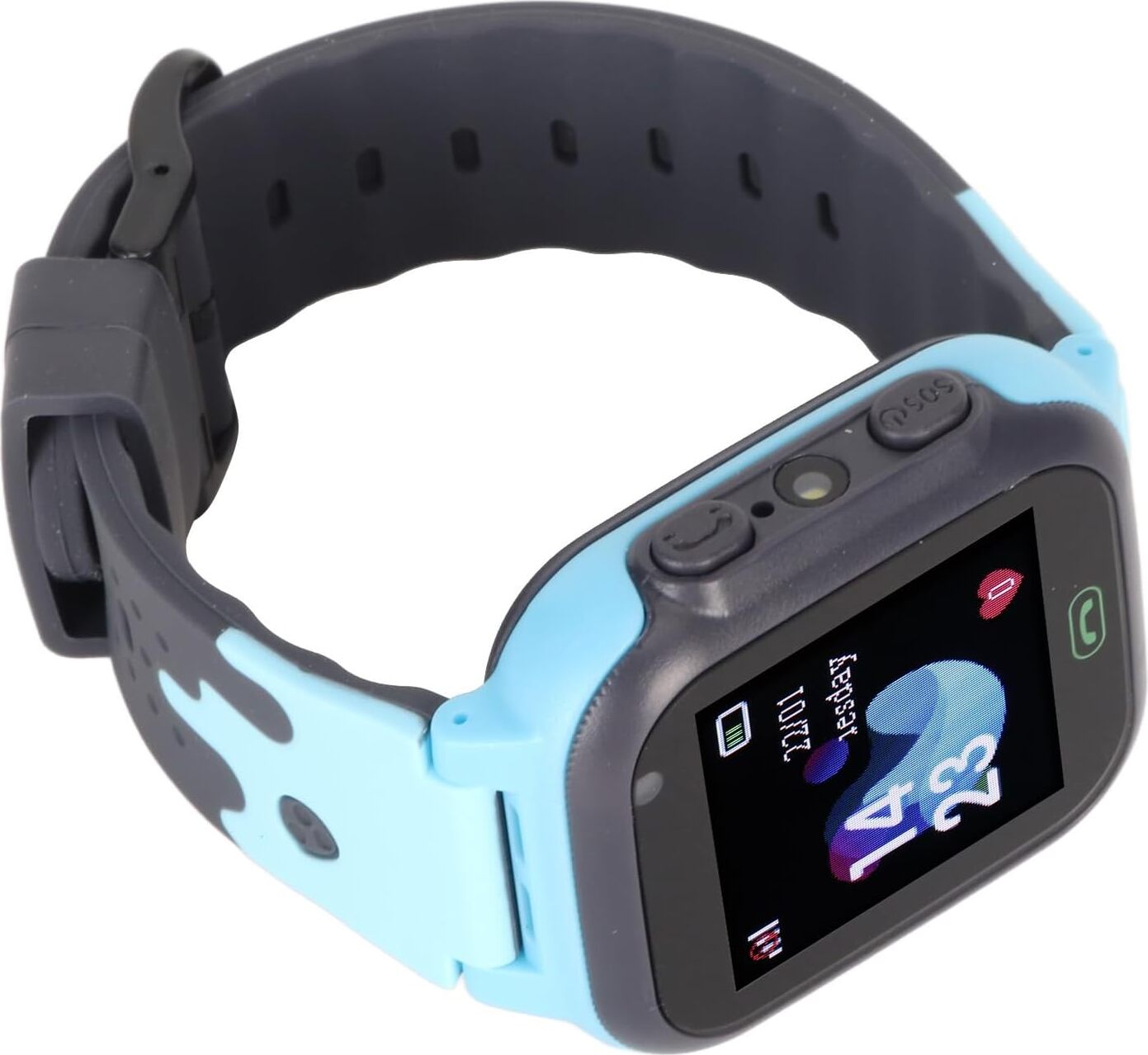 Inteligentné hodinky pre, 1,44-palcový farebný dotykový displej, 2-cestné hlasové hovory, režim triedy, určovanie polohy LBS v reálnom čase, selfie, videorekordér, vodotesné