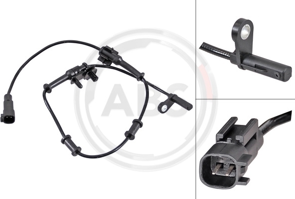 A.B.S. ABS Sensor Raddrehzahl für CHRYSLER 300 C für LANCIA THEMA (LX) 31819