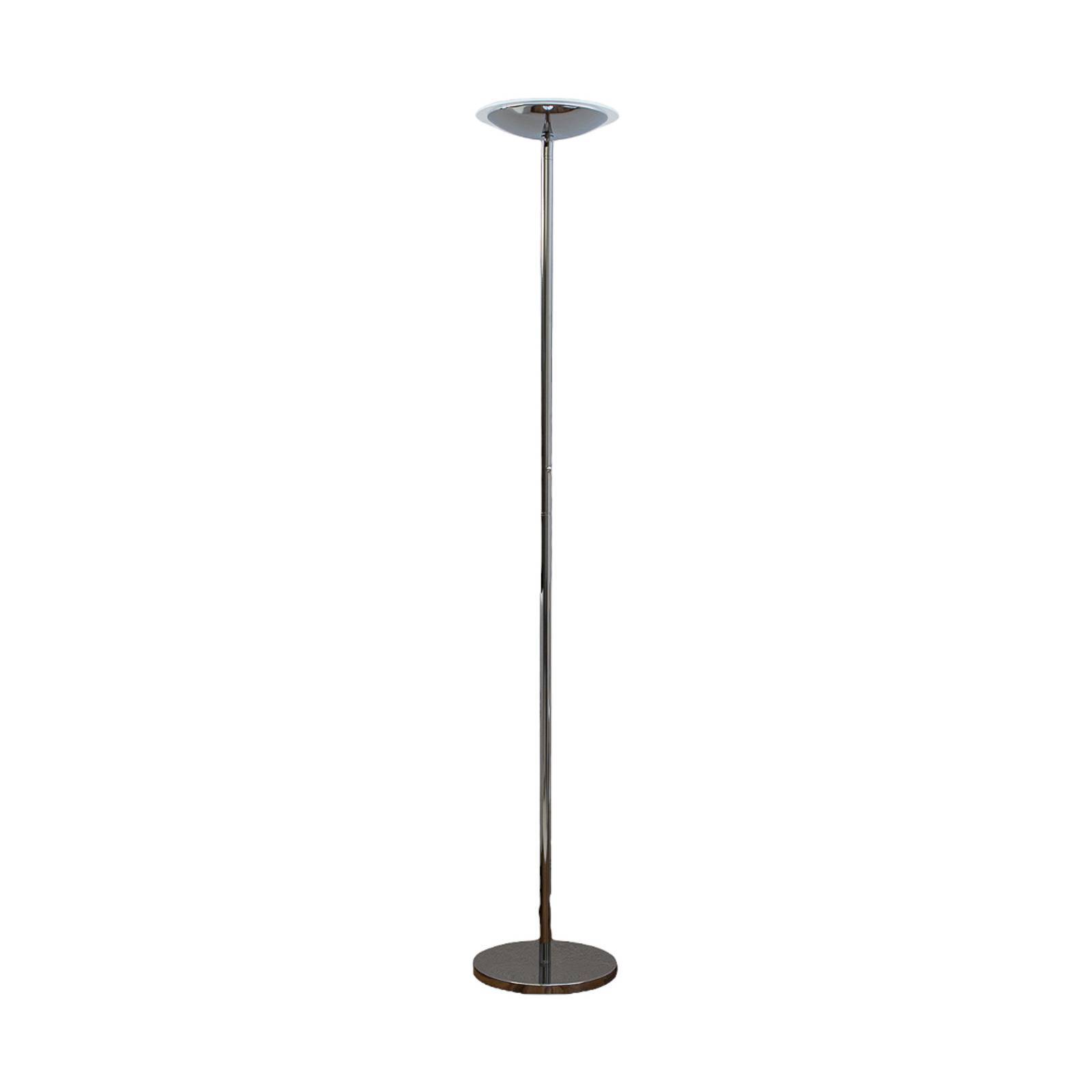 Lindby LED-Stehlampe Malea, chromfarben, dimmbar, 180 cm 9620042
