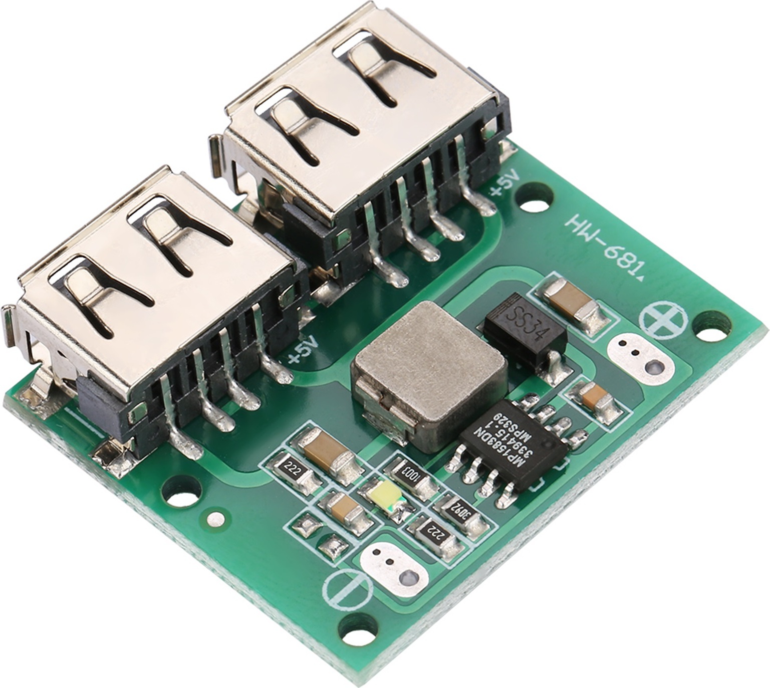 Cocosity Dual-USB-Ausgang 9V/12V/24V auf 5V 3A DC?DC Step Down Power Charger Modul