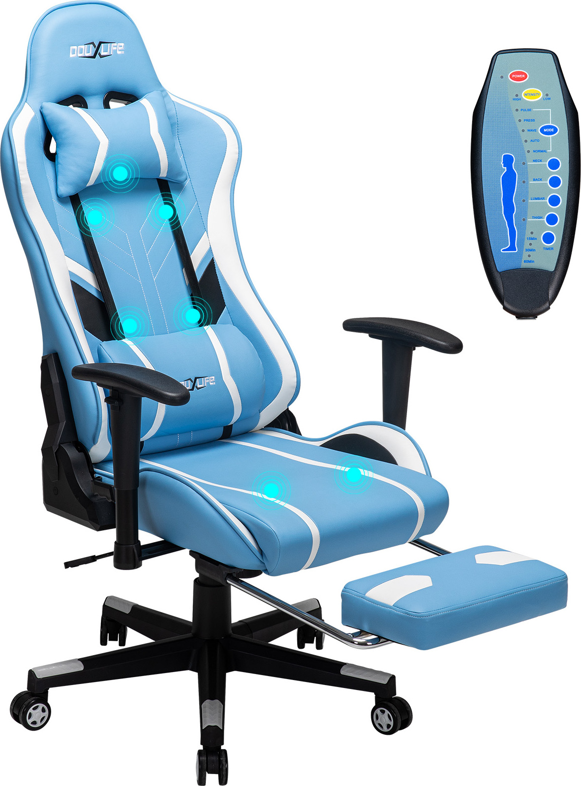 Douxlife® GC-RC03 Herné kreslo Kancelárske kreslá Masáž Ergonomický dizajn s opierkou chrbta