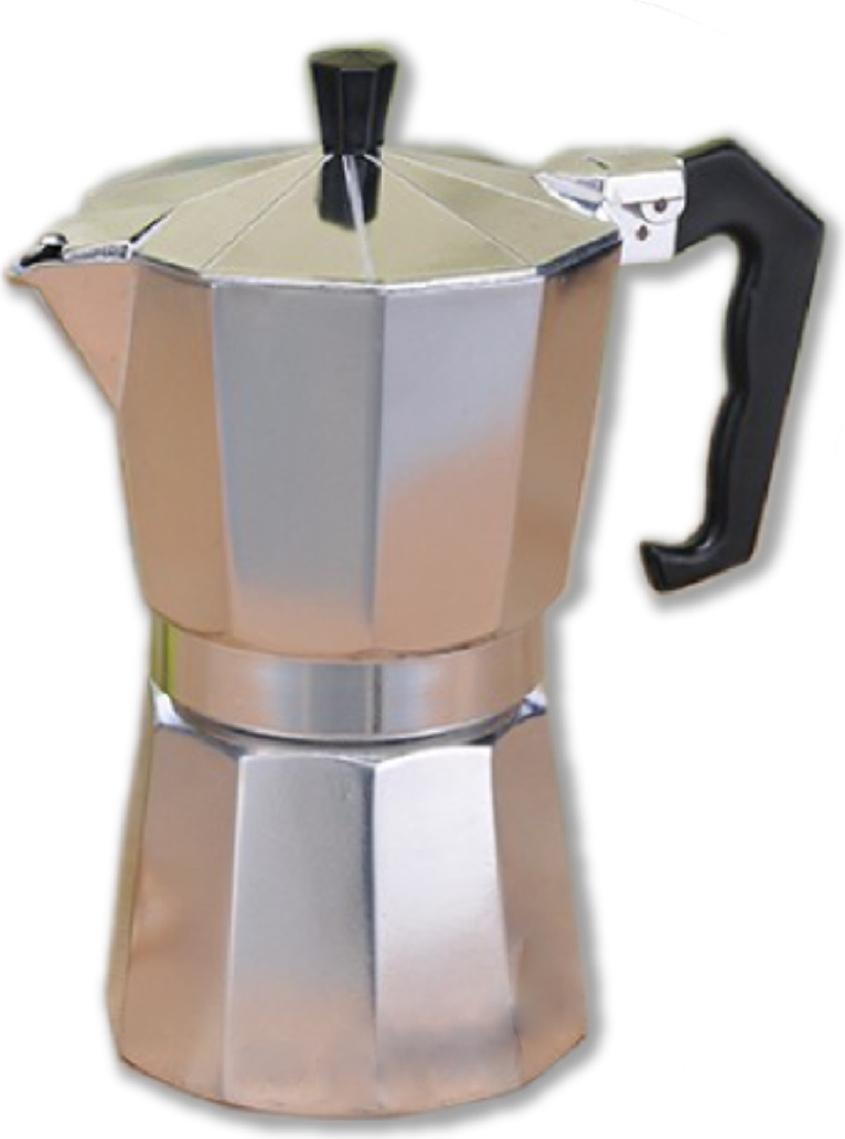 Gravidus Aluminium Espressokocher 6 Espresso Kaffee Bereiter Espressokanne g-2217