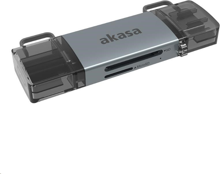AKASA - 2-In-1 USB 3.2 OTG Dual čtečka karet