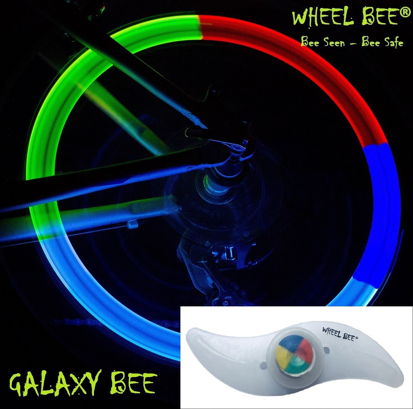 Sonstige Handelsware Wheel Bee LED Bicycle Light Galaxy Bee, 1pcs. Blistercard 950035
