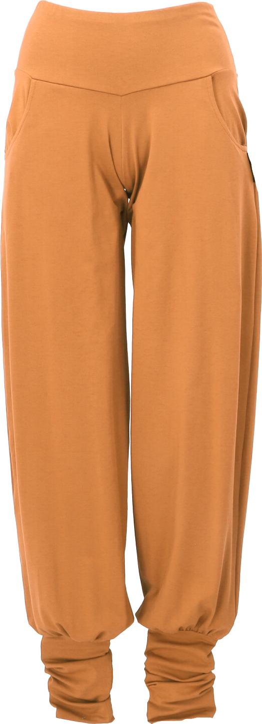 Guru-Shop Yogahose mit Langen Beinbündchen, Hose in Bio Qualität - Curry, Damen, Gelb, Baumwolle(Bio),Elasthan, Größe: XL 58037_4