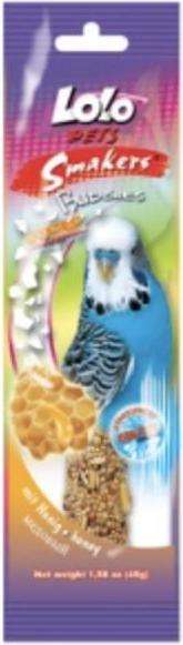 Lolo Pets - Honig-Snacks Für Wellensittiche 40G, Natürliche Zutaten, Handgemacht, Vitaminreich