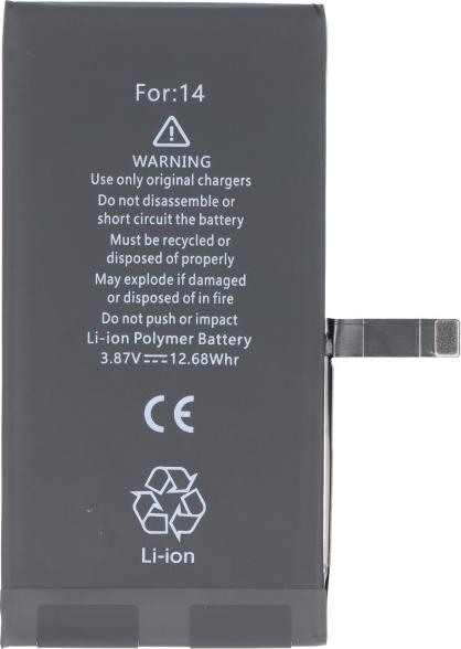 ECO Akku für Apple iPhone 14 A2649, A2881, A2882, A2883, A2884, Li-Polymer, 3,87V, 3279mAh ersetzt A2863, 1/CP5/45/87 31461