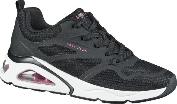 Skechers Tres-Air, dámske sieťované tenisky, športová obuv v čiernej farbe, Air Cooled pamäťová pena, podrážka Skech-Air