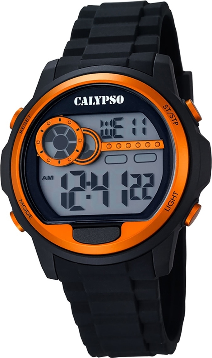 Calypso plastové PUR pánske hodinky K5667/4 náramkové hodinky čierne digitálne D2UK5667/4