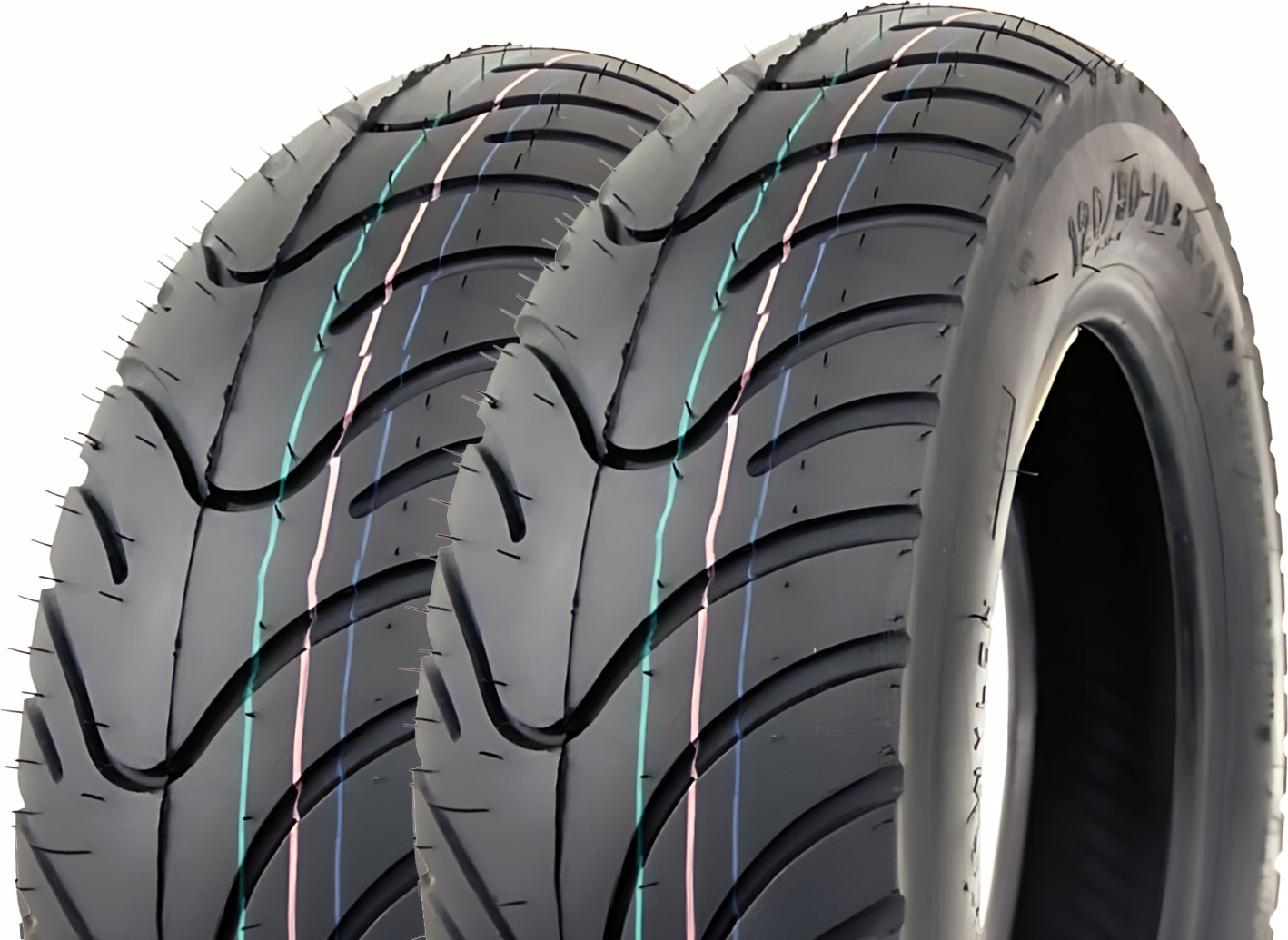 Reifen Set Kenda K413 120/70-12 + 130/70-12 tubeless