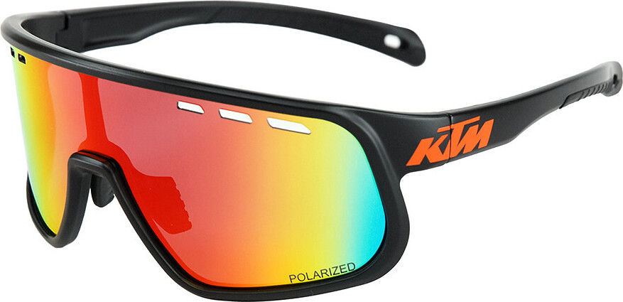 Polarisierte Brille KTM Factory Enduro II Polarisiert C3 Revo Schwarz Matt/Orange Schwarz