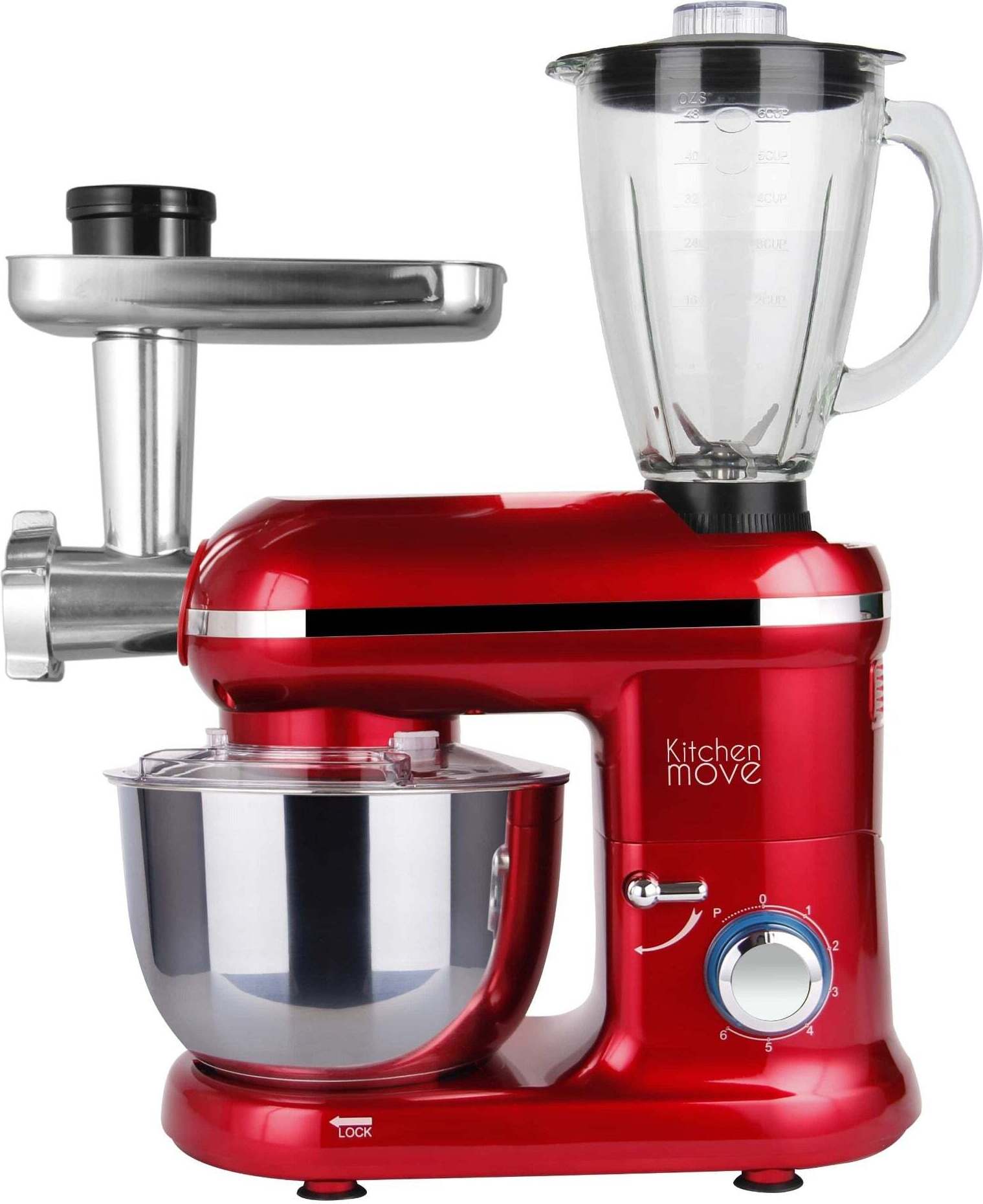 Küchenmaschine mit Zerkleinerer und Mixer 5.5L DALLAS PRO