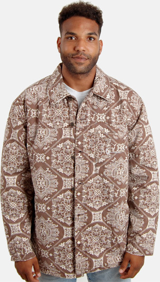 Jacke Karl Kani Chest Signature Washed Ribstop Shirt Jacket brown, Größe: S 6071725_Size_S