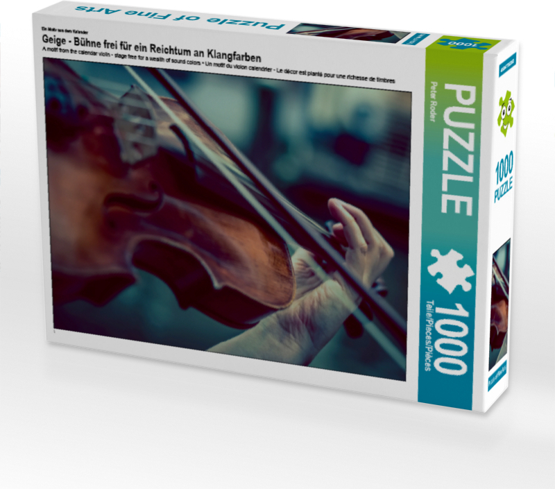 CALVENDO Puzzle Ein Motiv aus dem Kalender Geige - Bühne frei für ein Reichtum an Klangfarben | 1000 Teile Lege-Größe 64x48cm Foto-Puzzle für glückliche Stunden