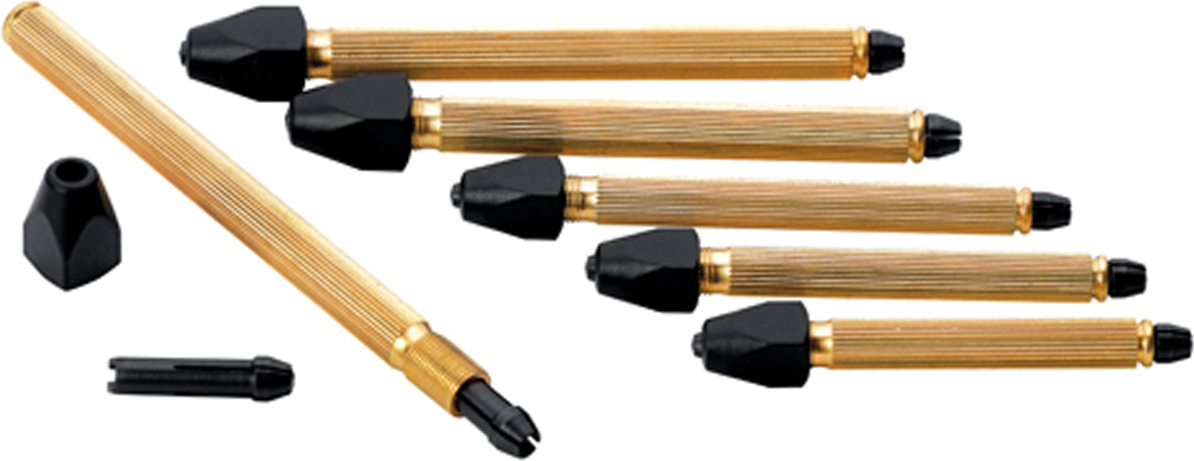 SELVA Stiftenklöbchen-Set, 6 Stck. zum Einspannen feiner Werkstücke, bis 3,5 mm