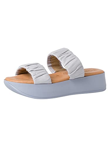 Tamaris Dámske sandále 1-1-27233-28 s podpätkom, Soft Blue, 40 EU--