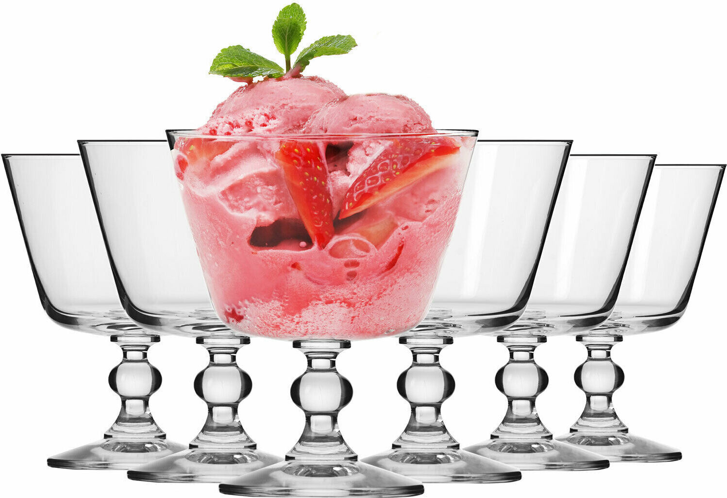 Vivalto Dessertschale 6er Set Dessertschalen Glas Snack Tapas Pudding Muesli Schuesseln Schaelc Glas 6 Tlg S0ndr0x9