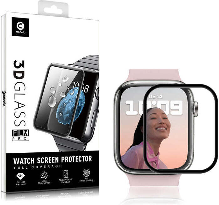 Mocolo 3D Glass Full Glue - Ochranné sklo pre Apple Watch 7/8 screen 45 mm