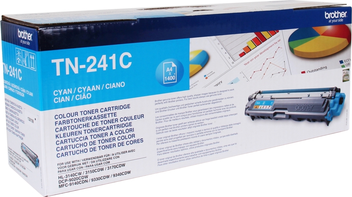 Tonerová kazeta Brother TN-241C 1 kus(y) originálnej azúrovej farby